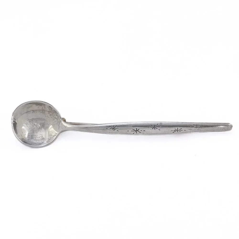 Vintage Sterling Silver 925 Spoon Star Brooch